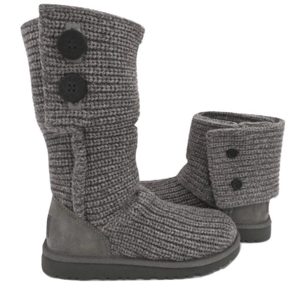 FINAL SALE 🎈New UGG Kids K Cardy Pull-on Knit Boot Size 4 * - Picture 1 of 14